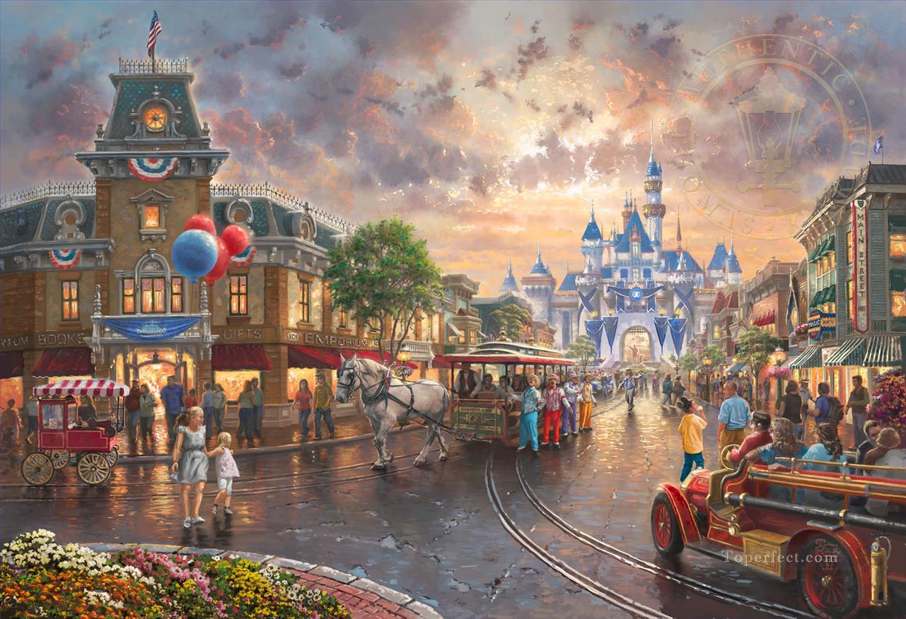 Disneyland 60th Anniversary TK Disney Oil Paintings